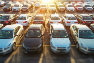 image of aged used inventory vehicles on dealership lot