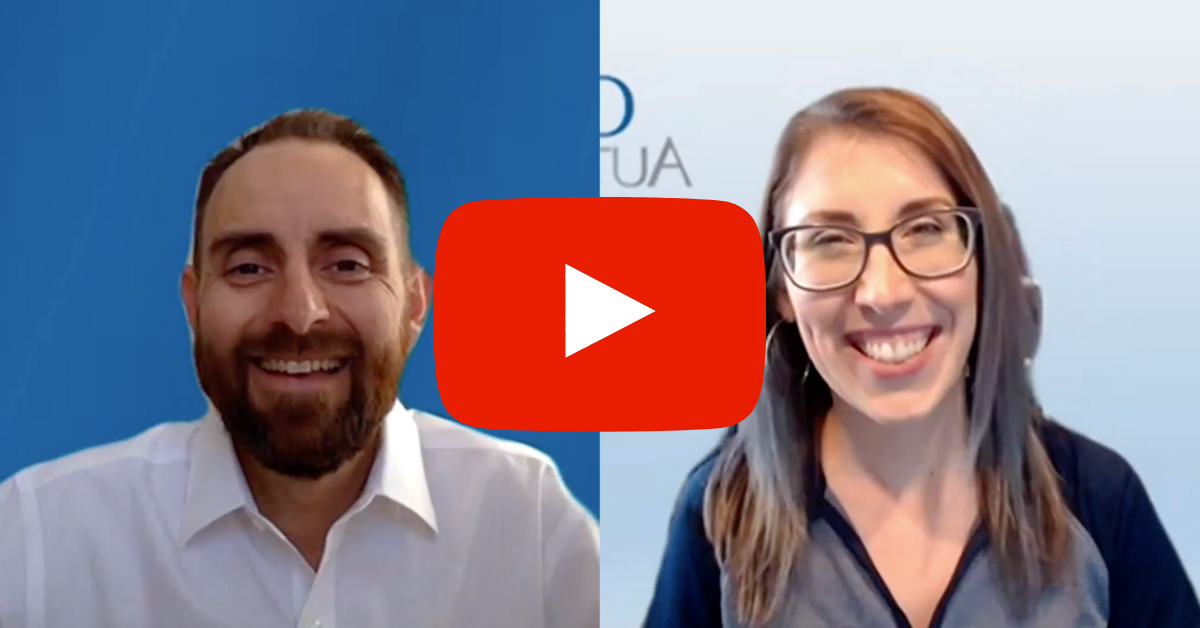 Nate Marine and Nicki Rough discussing Account Portal